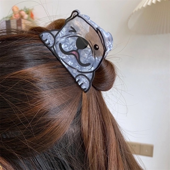 BUY NOW - Acrylic Dog Shaped Hair Clip - Picture 3 of 9